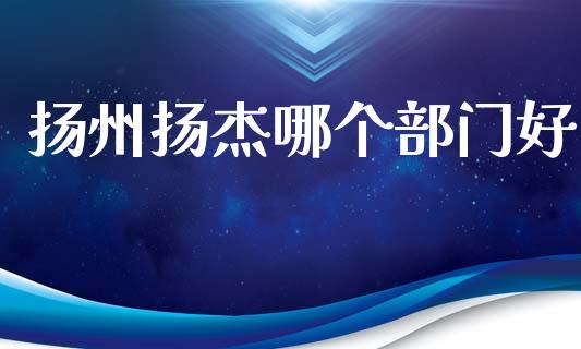 扬州扬杰哪个部门好_https://wap.15771688.com_期货手续费一览表_第1张