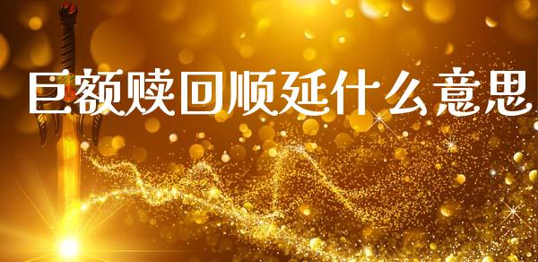 巨额赎回顺延什么意思_https://wap.15771688.com_期货手续费一览表_第1张