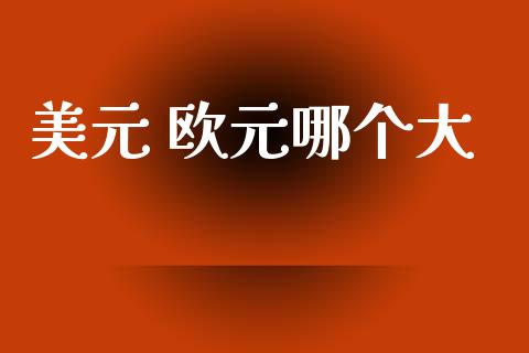 美元 欧元哪个大_https://wap.15771688.com_原油期货直播室_第1张