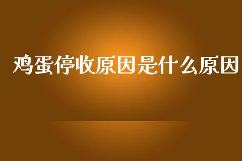 鸡蛋停收原因是什么原因_https://wap.15771688.com_期货手续费一览表_第1张