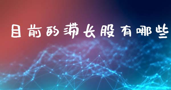 目前的滞长股有哪些_https://wap.15771688.com_原油期货直播室_第1张