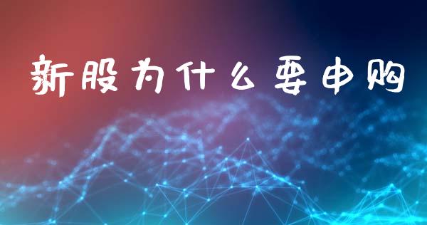 新股为什么要申购_https://wap.15771688.com_道指期货_第1张