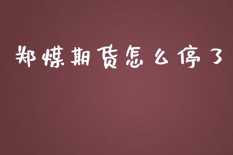 郑煤期货怎么停了_https://wap.15771688.com_道指期货_第1张