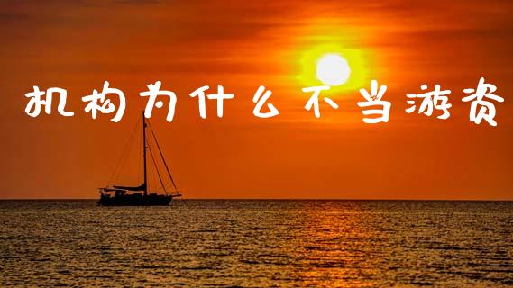 机构为什么不当游资_https://wap.15771688.com_原油期货直播室_第1张