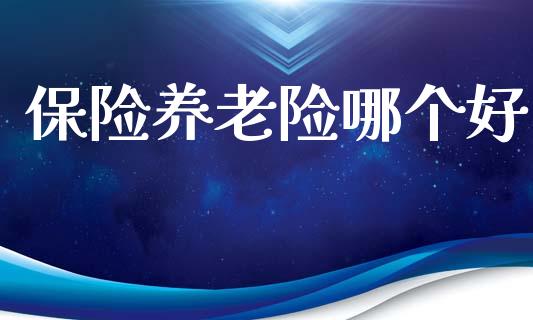 保险养老险哪个好_https://wap.15771688.com_道指期货_第1张