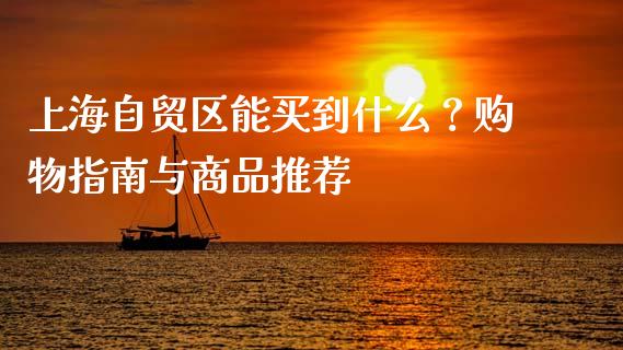 上海自贸区能买到什么？购物指南与商品推荐_https://wap.15771688.com_原油期货直播室_第1张