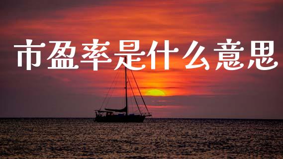 市盈率是什么意思_https://wap.15771688.com_原油期货直播室_第1张