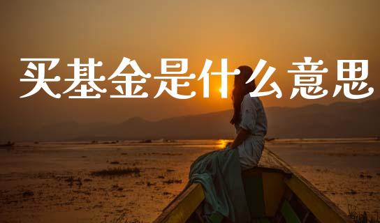 买基金是什么意思_https://wap.15771688.com_道指期货_第1张