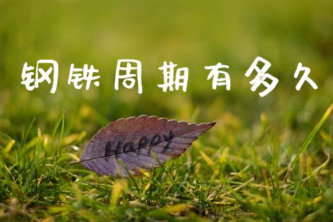 钢铁周期有多久_https://wap.15771688.com_期货手续费一览表_第1张