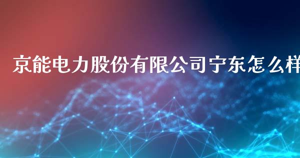 京能电力股份有限公司宁东怎么样_https://wap.15771688.com_道指期货_第1张