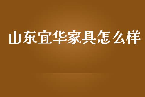 山东宜华家具怎么样_https://wap.15771688.com_道指期货_第1张