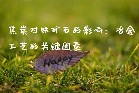 焦炭对铁矿石的影响：冶金工艺的关键因素_https://wap.15771688.com_期货手续费一览表_第1张