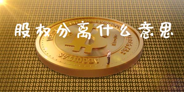 股权分离什么意思_https://wap.15771688.com_原油期货直播室_第1张
