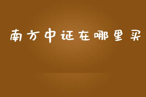 南方中证在哪里买_https://wap.15771688.com_期货手续费一览表_第1张