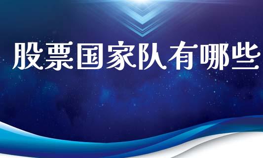 股票国家队有哪些_https://wap.15771688.com_原油期货直播室_第1张