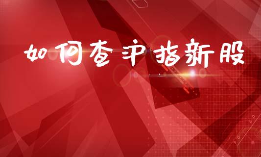 如何查沪指新股_https://wap.15771688.com_道指期货_第1张