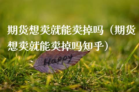 期货想卖就能卖掉吗（期货想卖就能卖掉吗知乎）_https://wap.15771688.com_原油期货直播室_第1张