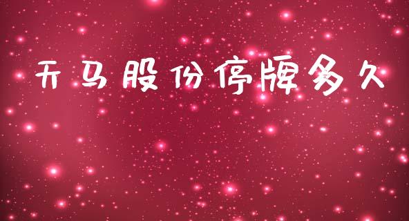 天马股份停牌多久_https://wap.15771688.com_期货手续费一览表_第1张
