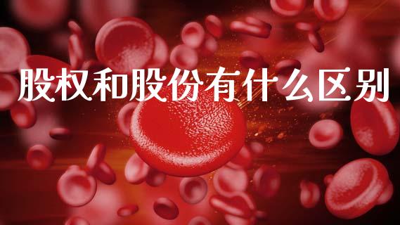 股权和股份有什么区别_https://wap.15771688.com_国际期货_第1张