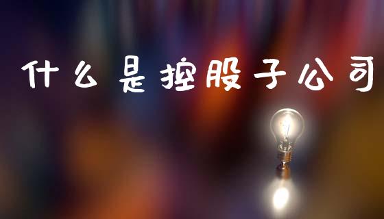 什么是控股子公司_https://wap.15771688.com_国际期货_第1张