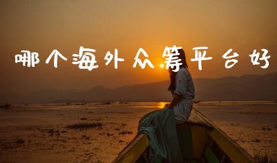 哪个海外众筹平台好_https://wap.15771688.com_期货手续费一览表_第1张