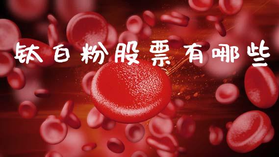 钛白粉股票有哪些_https://wap.15771688.com_原油期货直播室_第1张