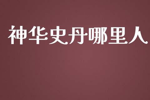 神华史丹哪里人_https://wap.15771688.com_期货手续费一览表_第1张