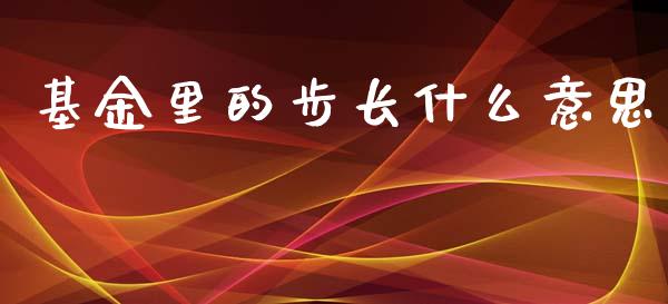 基金里的步长什么意思_https://wap.15771688.com_原油期货直播室_第1张