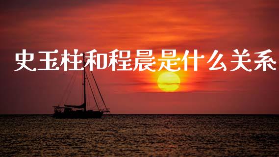 史玉柱和程晨是什么关系_https://wap.15771688.com_道指期货_第1张