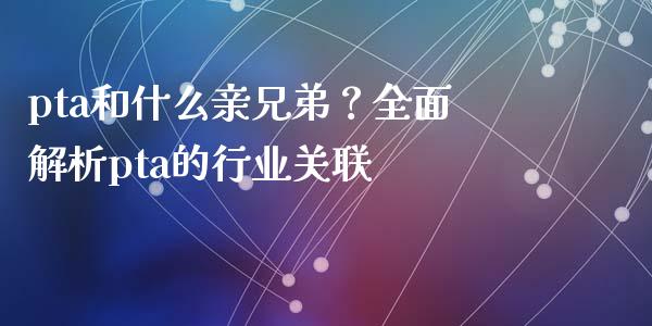 pta和什么亲兄弟？全面解析pta的行业关联_https://wap.15771688.com_期货手续费一览表_第1张