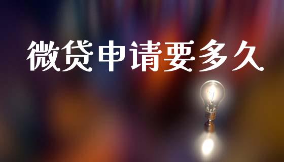 微贷申请要多久_https://wap.15771688.com_国际期货_第1张