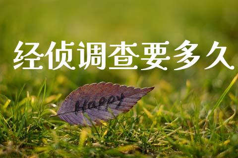 经侦调查要多久_https://wap.15771688.com_道指期货_第1张