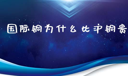 国际铜为什么比沪铜贵_https://wap.15771688.com_国际期货_第1张