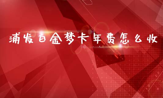 浦发白金梦卡年费怎么收_https://wap.15771688.com_道指期货_第1张