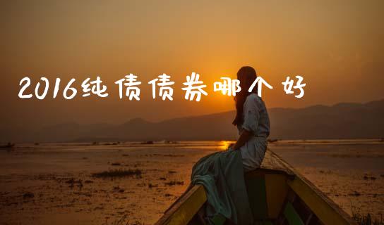 2016纯债债券哪个好_https://wap.15771688.com_道指期货_第1张