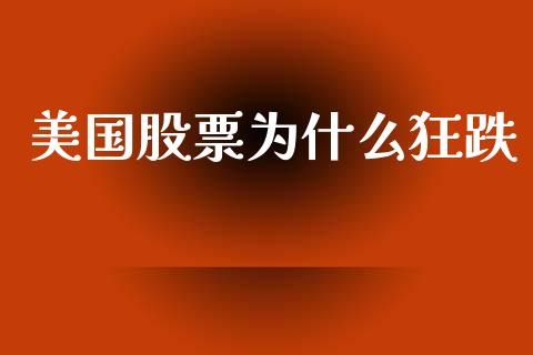 美国股票为什么狂跌_https://wap.15771688.com_期货手续费一览表_第1张