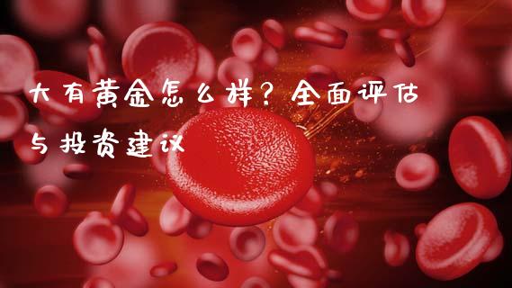 大有黄金怎么样？全面评估与投资建议_https://wap.15771688.com_期货手续费一览表_第1张