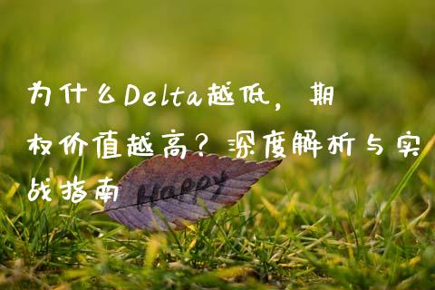 为什么Delta越低，期权价值越高？深度解析与实战指南_https://wap.15771688.com_原油期货直播室_第1张