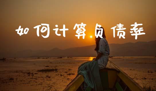 如何计算负债率_https://wap.15771688.com_国际期货_第1张