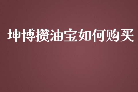坤博攒油宝如何购买_https://wap.15771688.com_道指期货_第1张