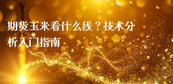 期货玉米看什么线？技术分析入门指南_https://wap.15771688.com_道指期货_第1张