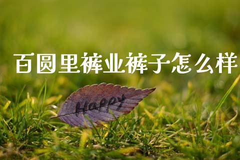 百圆里裤业裤子怎么样_https://wap.15771688.com_原油期货直播室_第1张