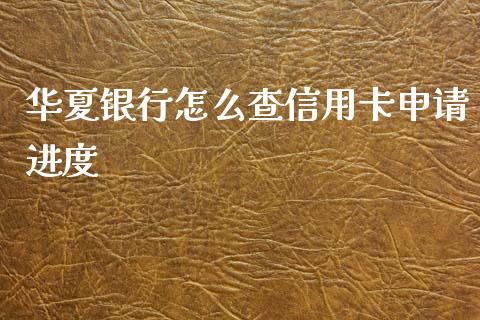 华夏银行怎么查信用卡申请进度_https://wap.15771688.com_国际期货_第1张
