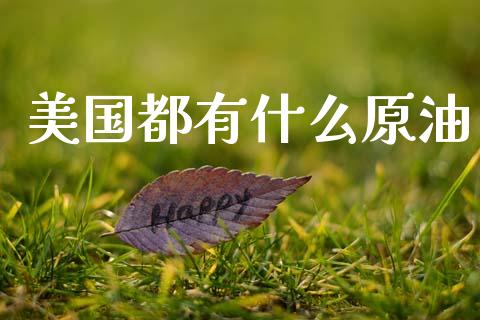 美国都有什么原油_https://wap.15771688.com_原油期货直播室_第1张