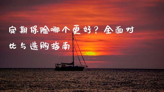 定期保险哪个更好？全面对比与选购指南_https://wap.15771688.com_原油期货直播室_第1张