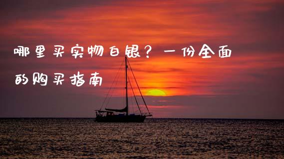 哪里买实物白银？一份全面的购买指南_https://wap.15771688.com_期货手续费一览表_第1张