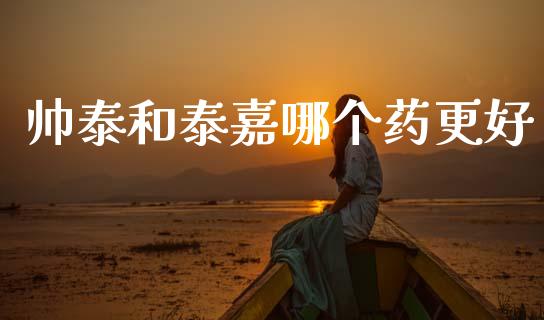 帅泰和泰嘉哪个药更好_https://wap.15771688.com_期货手续费一览表_第1张