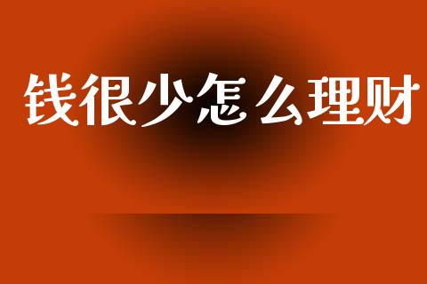 钱很少怎么理财_https://wap.15771688.com_原油期货直播室_第1张