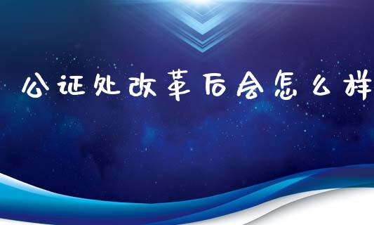 公证处改革后会怎么样_https://wap.15771688.com_期货手续费一览表_第1张