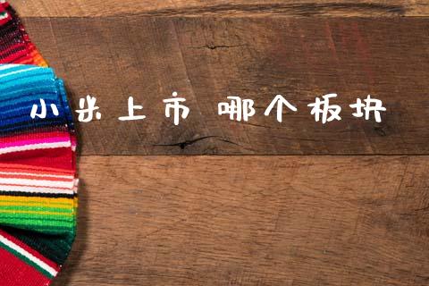 小米上市 哪个板块_https://wap.15771688.com_道指期货_第1张